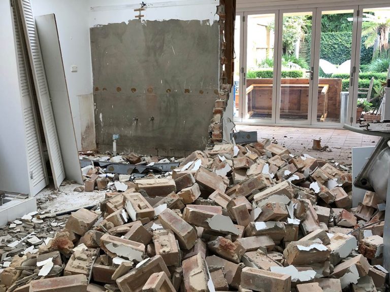 DURING DEMOLITION